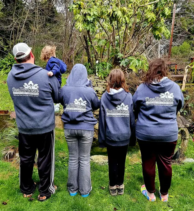 The SeaBreeze family in branded gear