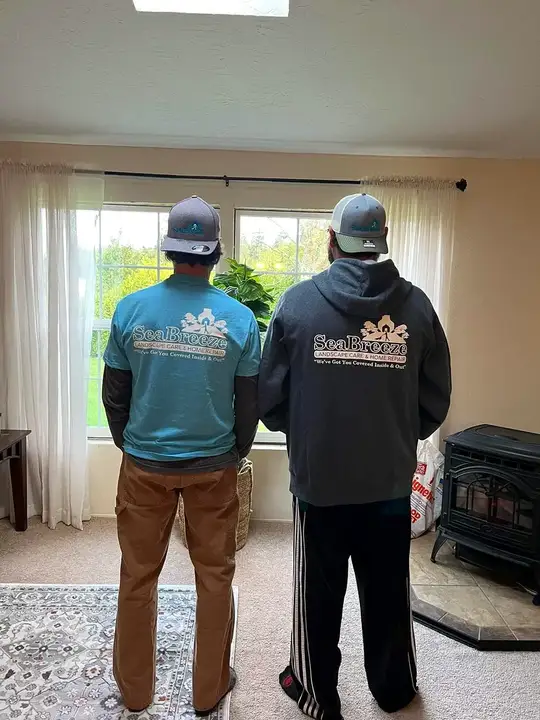 SeaBreeze crew in branded shirts and hoodies