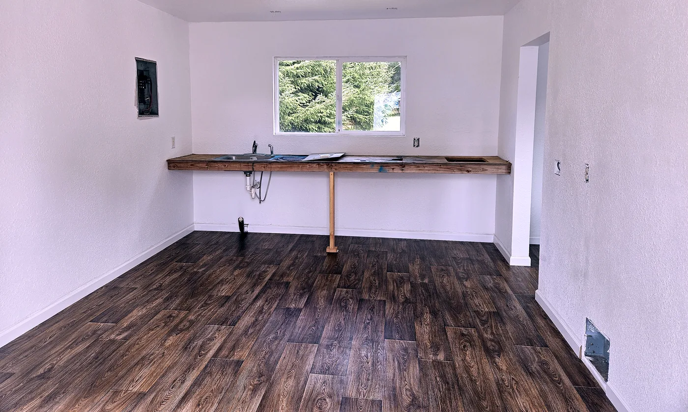 New plank flooring installed by SeaBreeze