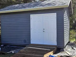 Shed, built ground up