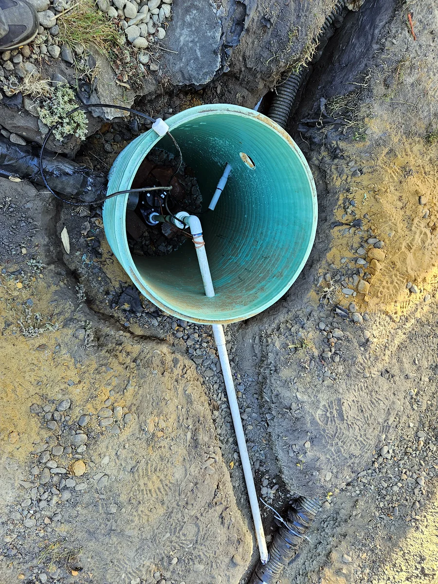 Drainage sump installed by SeaBreeze