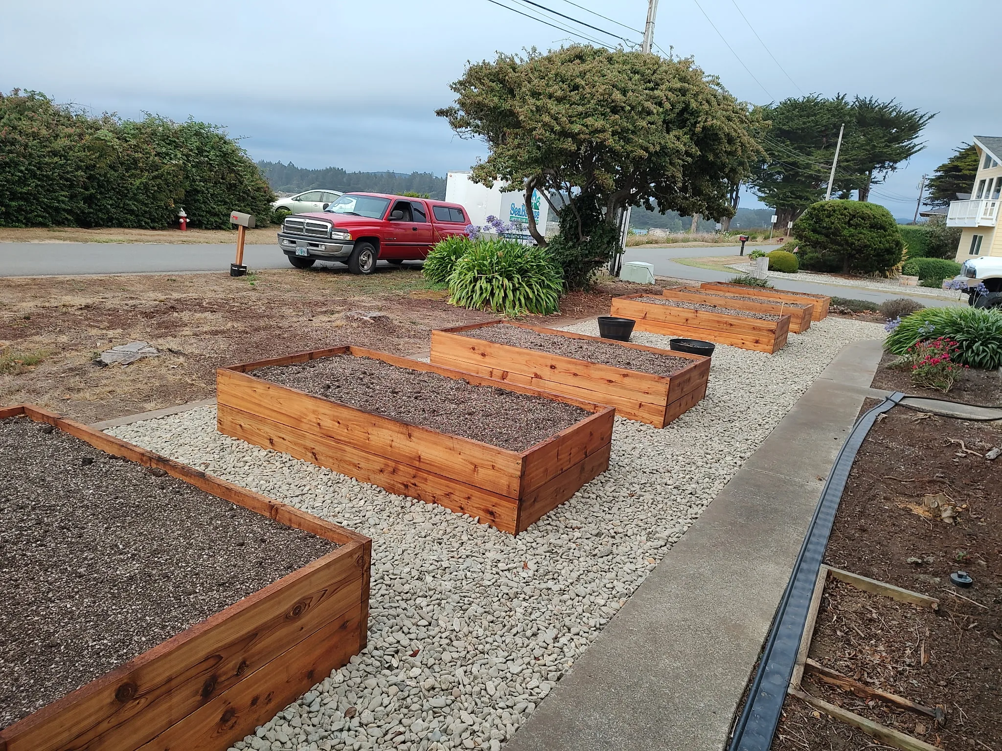 Cedar raised garden beds
